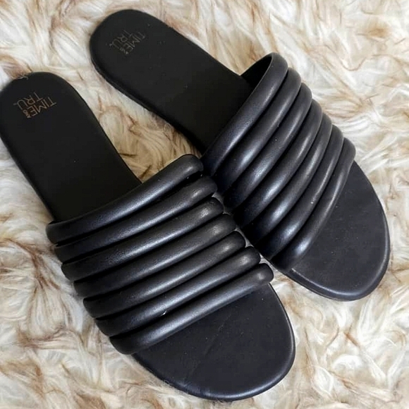 Time And Tru Multi Tubular Women's Slide Sandals Size 7 🌴 - Picture 1 of 4